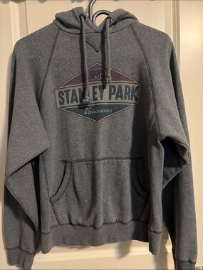Blue 84 Gray Stanley Park Vancouver Pullover Hoodie